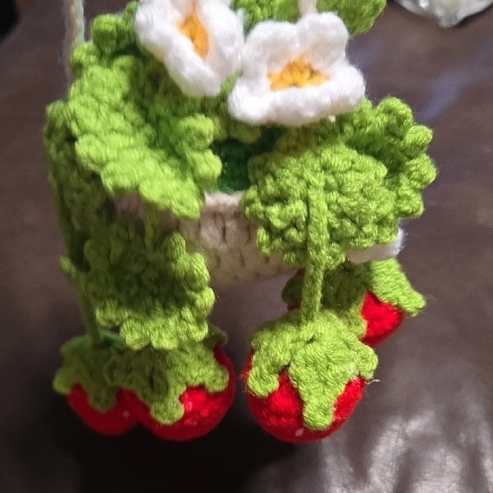 Handcrafted Green Faux Floral Hanging Accent